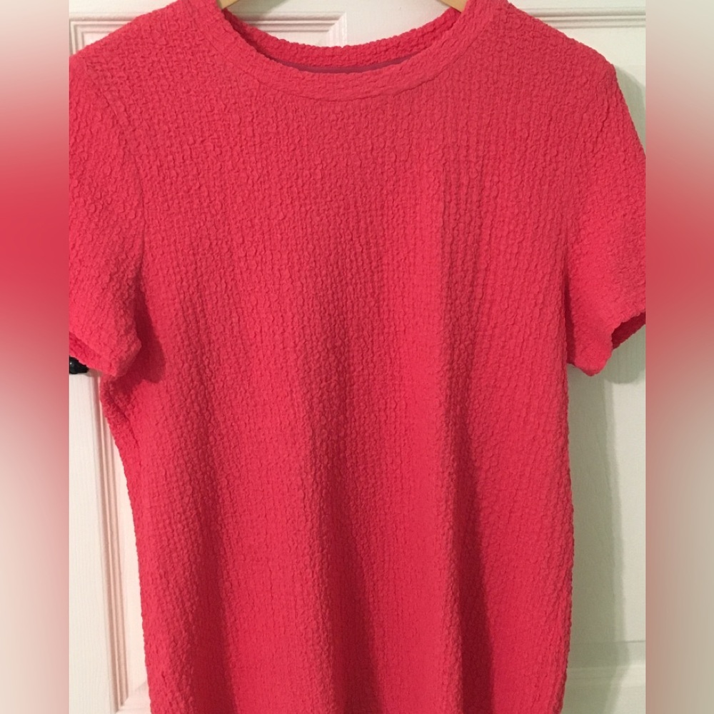 Watermelon Pink textured top